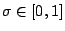 $ \sigma\in [0,1]$